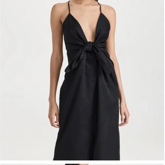 NWOT Mara Hoffman Lolita tie front dress - Picture 2 of 8